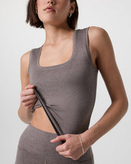 Halo Essential Scoop Tank Chia Heather | Vuori online