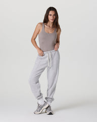 Sleeveless Halo Bodysuit Cobblestone Heather | Vuori discount