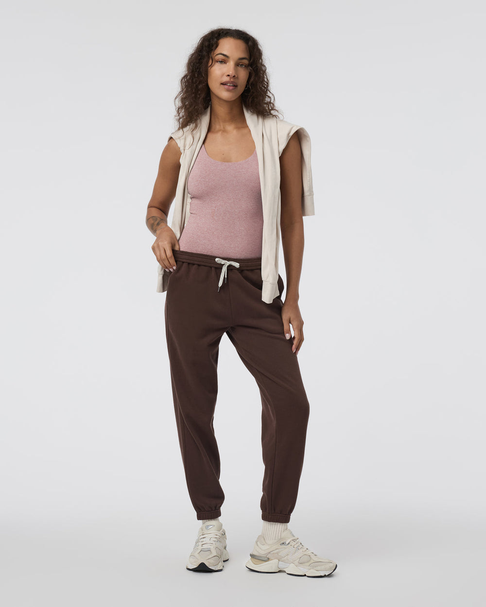 Sleeveless Halo Bodysuit Zion Rose Heather | Vuori onsale
