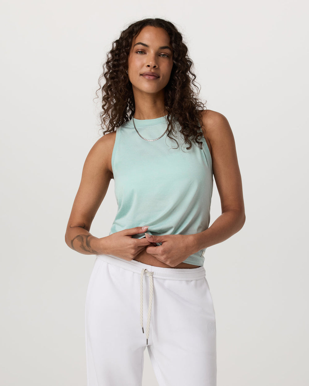 Energy Top Women's Spearmint Heather Tank Top | Vuori online