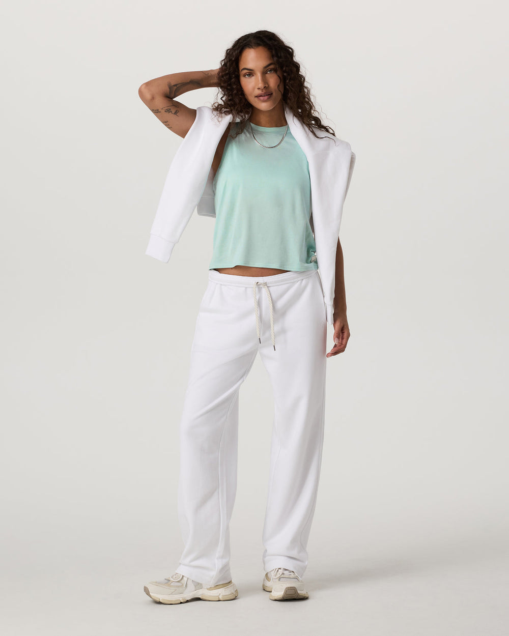 Energy Top Women's Spearmint Heather Tank Top | Vuori online