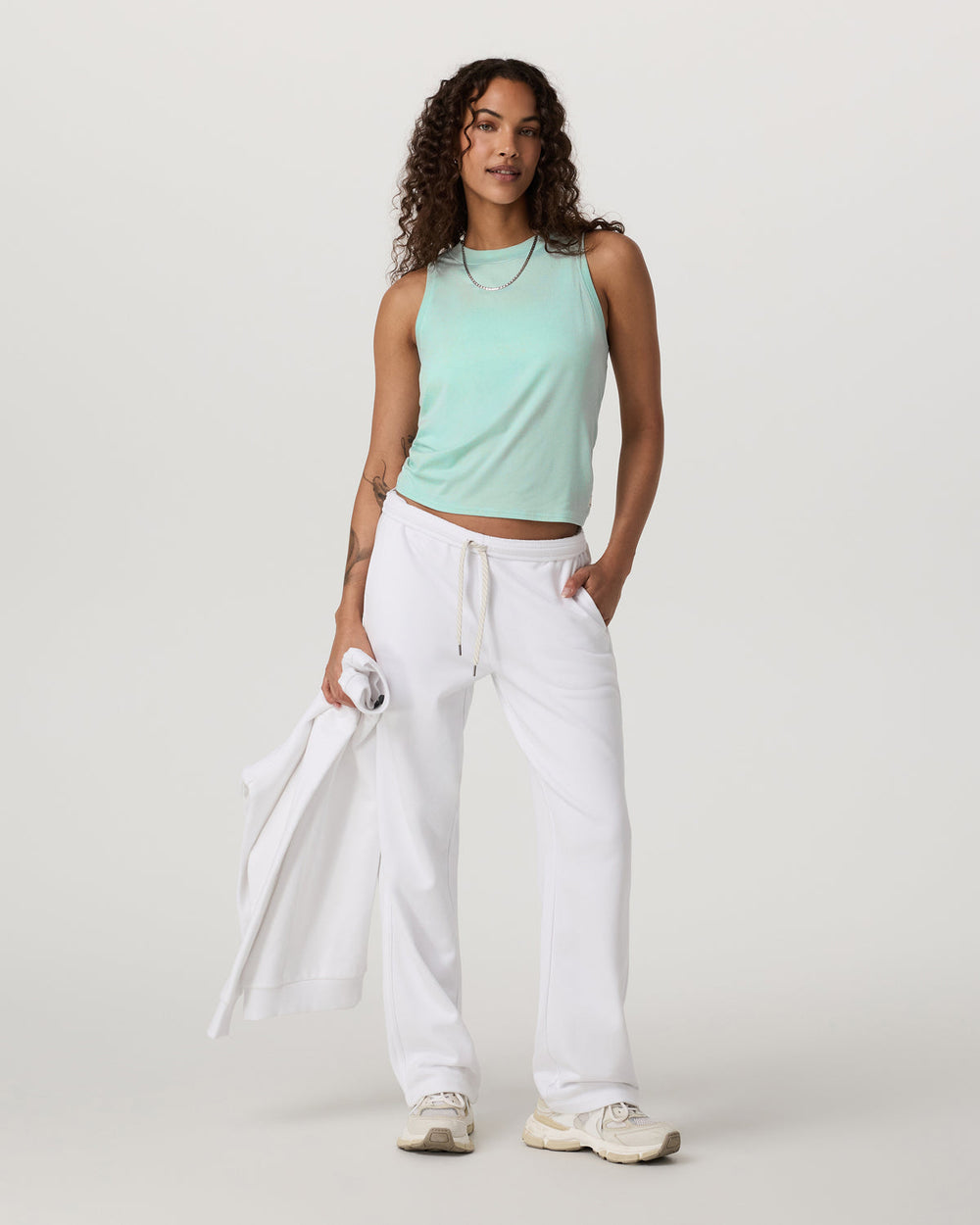 Energy Top Women's Spearmint Heather Tank Top | Vuori online