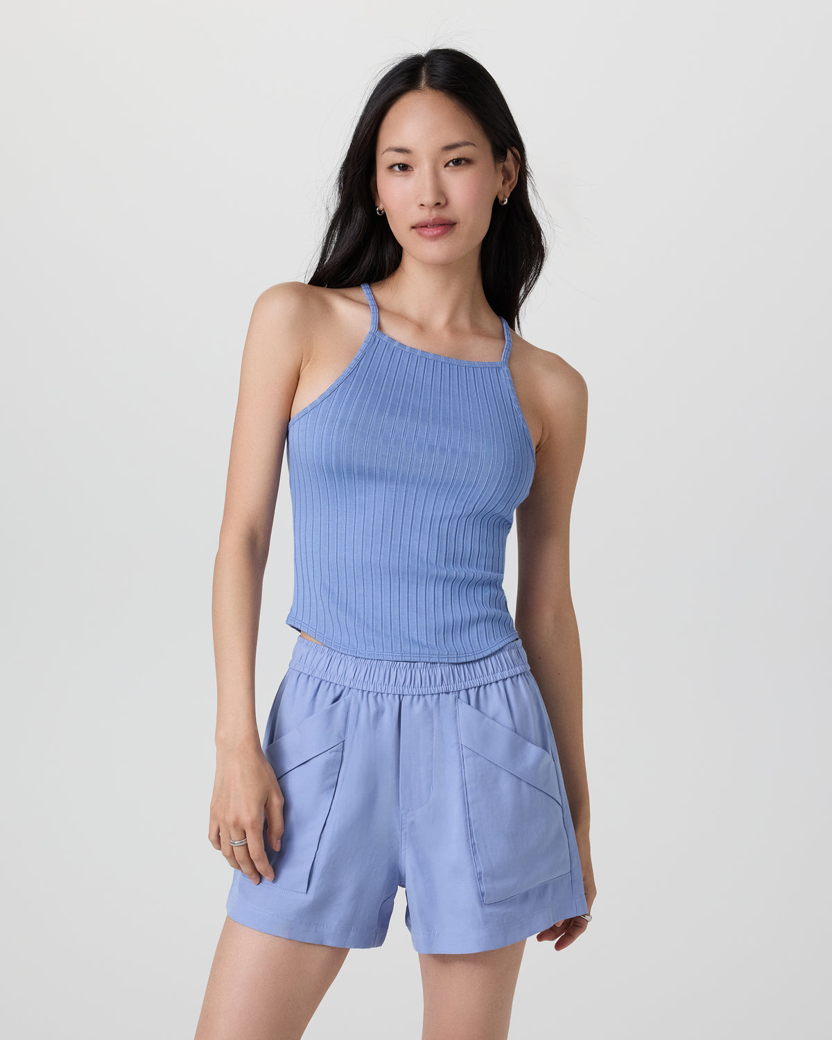 Marina Rib Tank Bluebell | Vuori discount