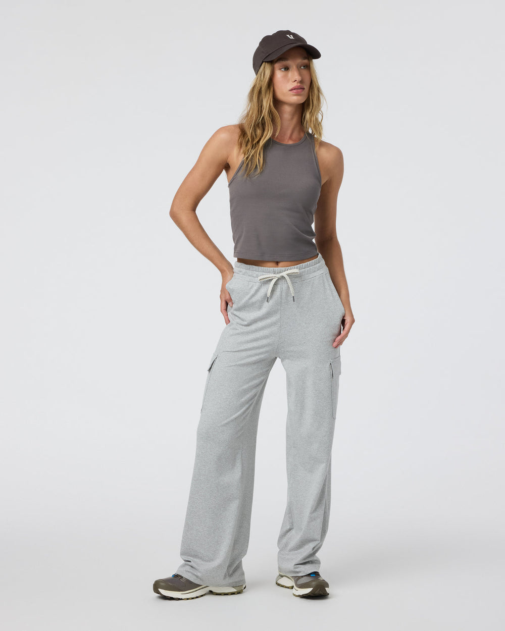 Pose Plyo Tank Women's Chia Rib Tank Top | Vuori outlet