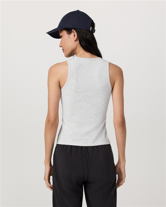 Pose Layering Tank Women's White Heather Grey Tank Top | Vuori outlet