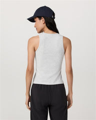Pose Layering Tank Women's White Heather Grey Tank Top | Vuori outlet