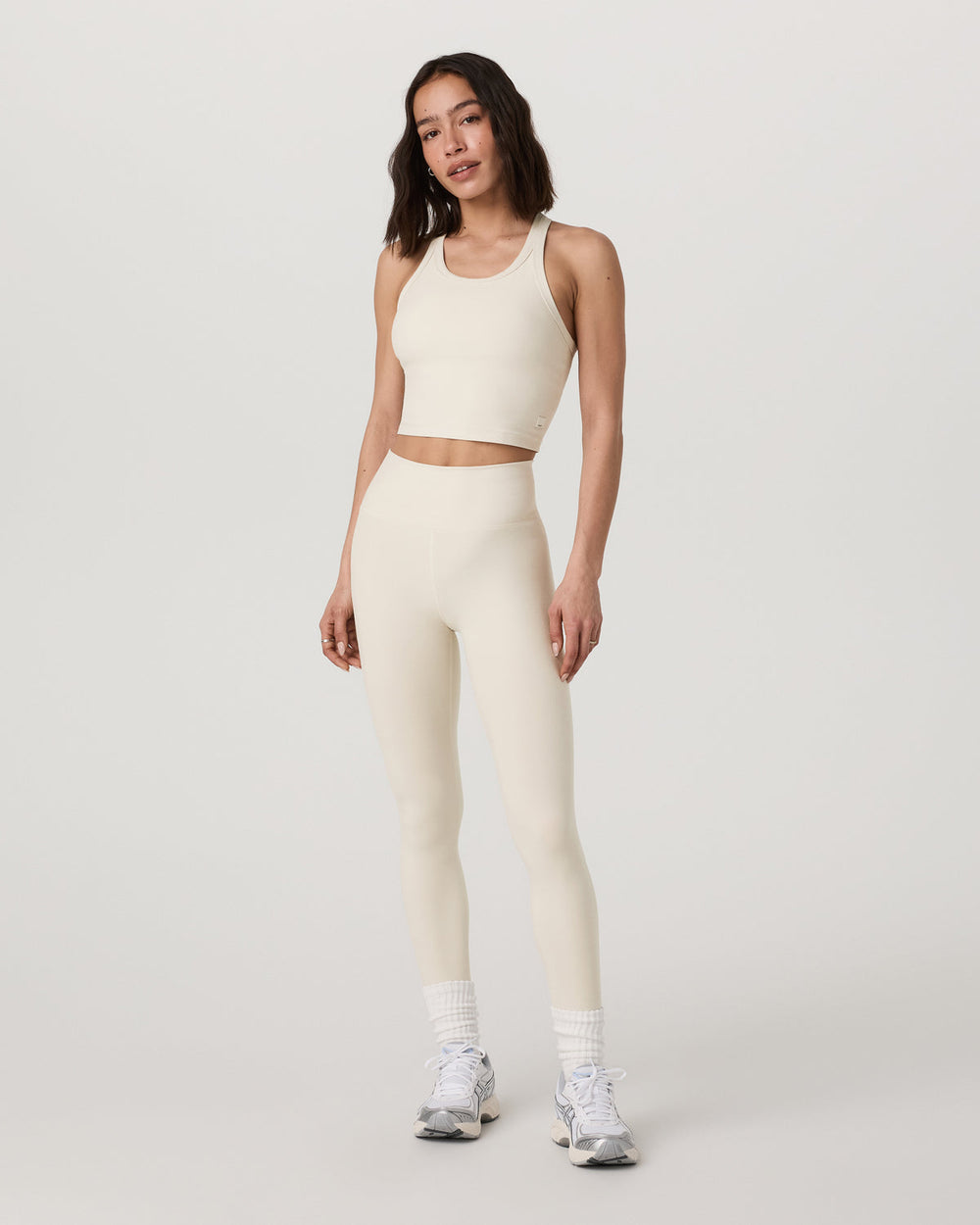 Elevation Racerback Tank Women's Bone Heather Top | Vuori sale