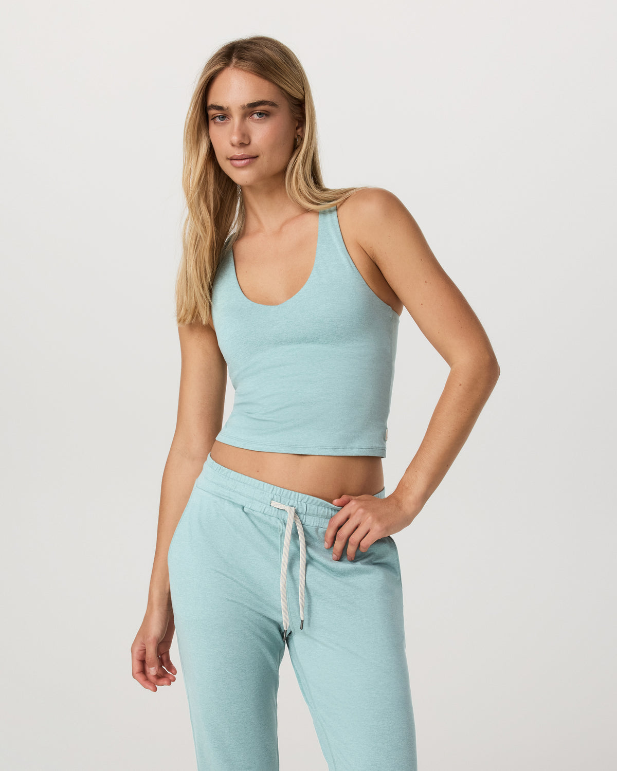 Halo Performance Crop 2.0 Sea Spray Heather | Vuori onsale