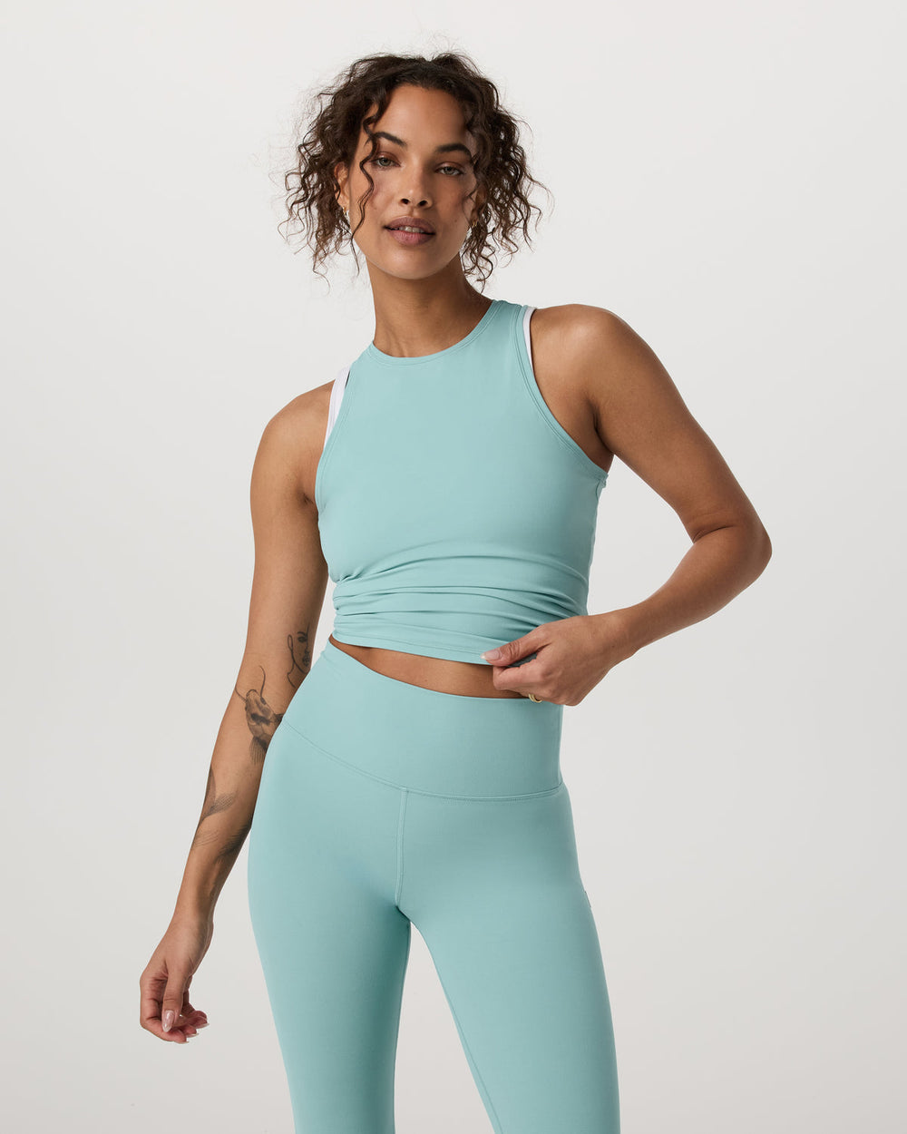 Vuori AllTheFeels™ Crew Tank Women's Sea Spray Tank Top | Vuori discount