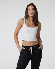 Daily Crop Women's White Crop Tank Top | Vuori onsale