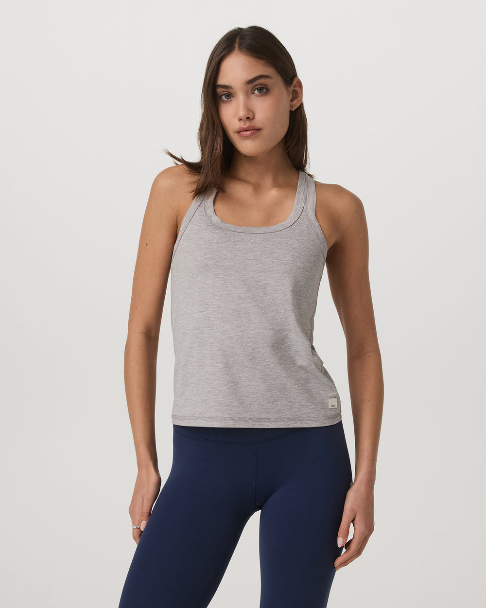 Lux Racerback Tank Women's Light Heather Grey Top | Vuori discount