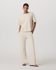 Short Sleeve Maven Oversized Tee Women's Bone Tee Shirt | Vuori sale