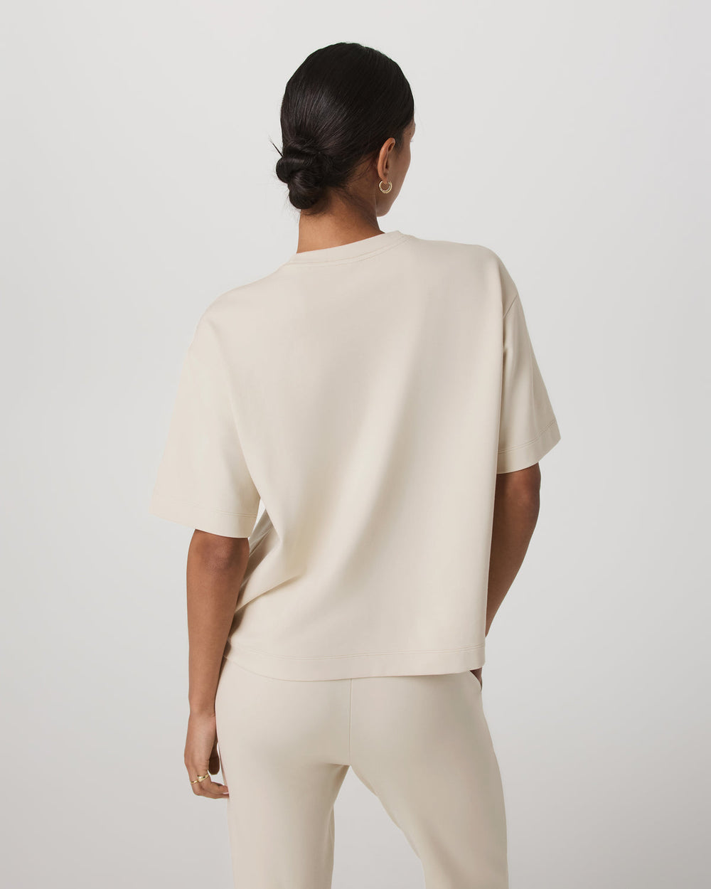 Short Sleeve Maven Oversized Tee Women's Bone Tee Shirt | Vuori sale
