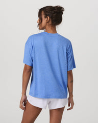 Energy Tee Long Women's Riviera Blue Heather Tee Shirt | Vuori onsale