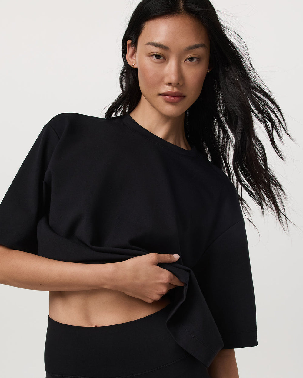 Short Sleeve Maven Oversized Tee Women's Black T-Shirt | Vuori shop