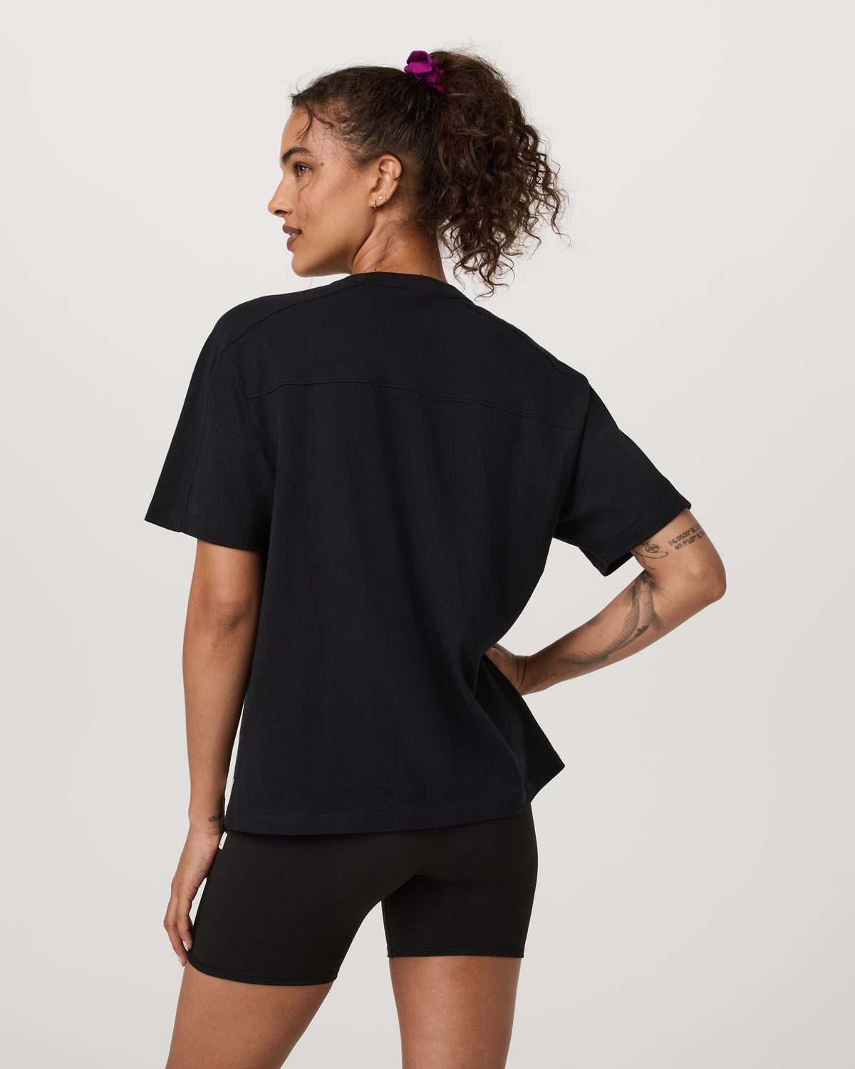 Short Sleeve Heavyweight Oversized Cotton Tee Black | Vuori discount