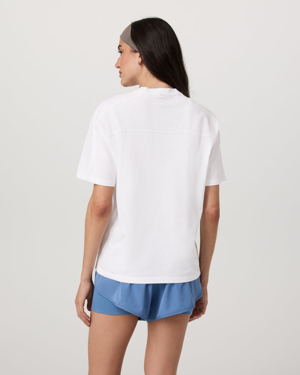 Short Sleeve Heavyweight Oversized Cotton Tee White | Vuori outlet