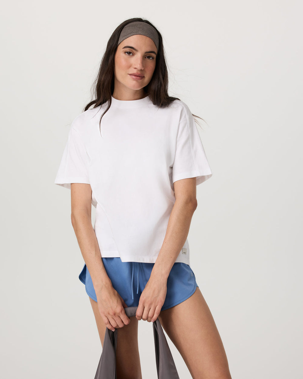 Short Sleeve Heavyweight Oversized Cotton Tee White | Vuori outlet