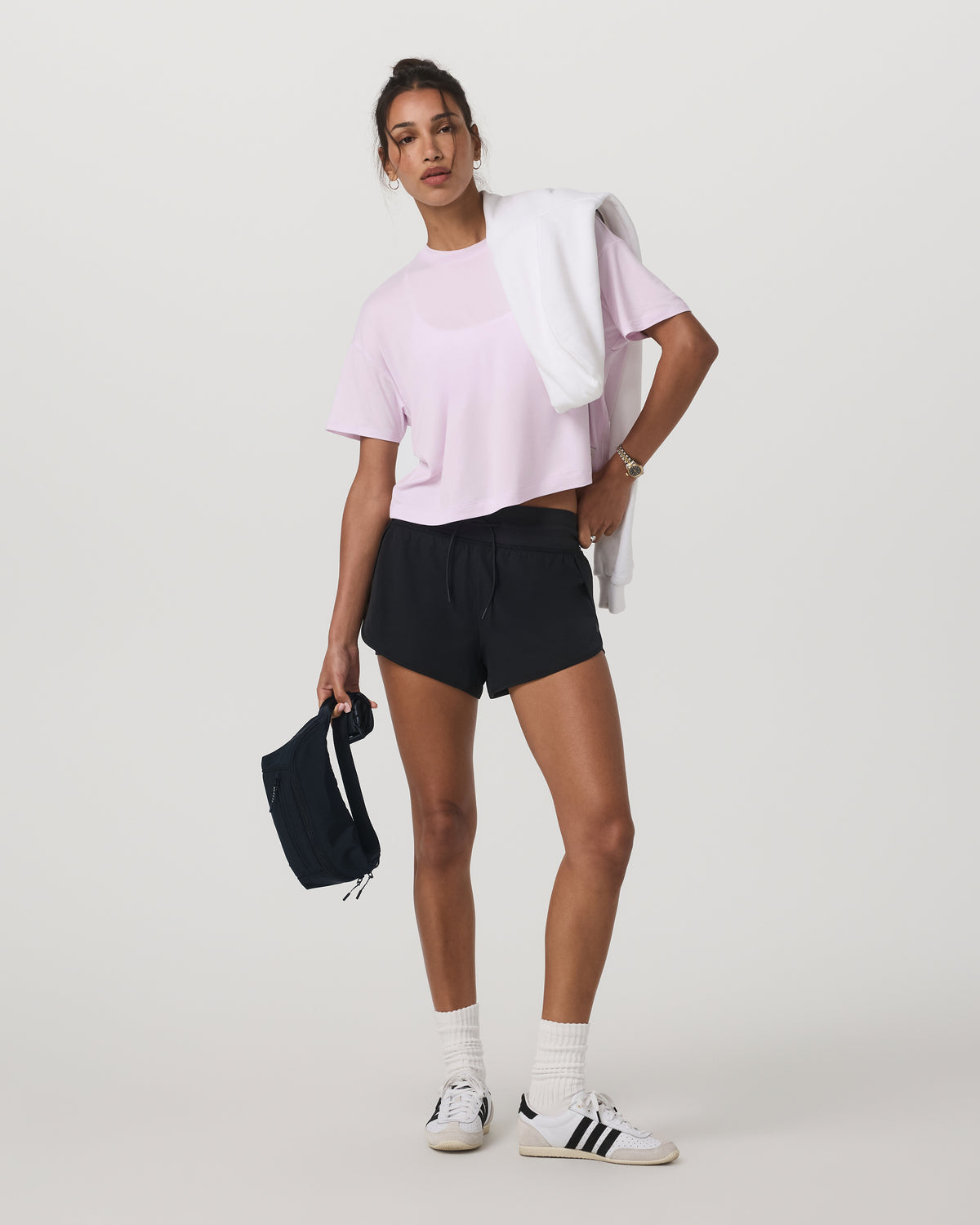 Energy Tee Women's Lilac Breeze Heather Oversized Shirt | Vuori sale