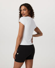 Short Sleeve Seamless Surge Tee White | Vuori onsale