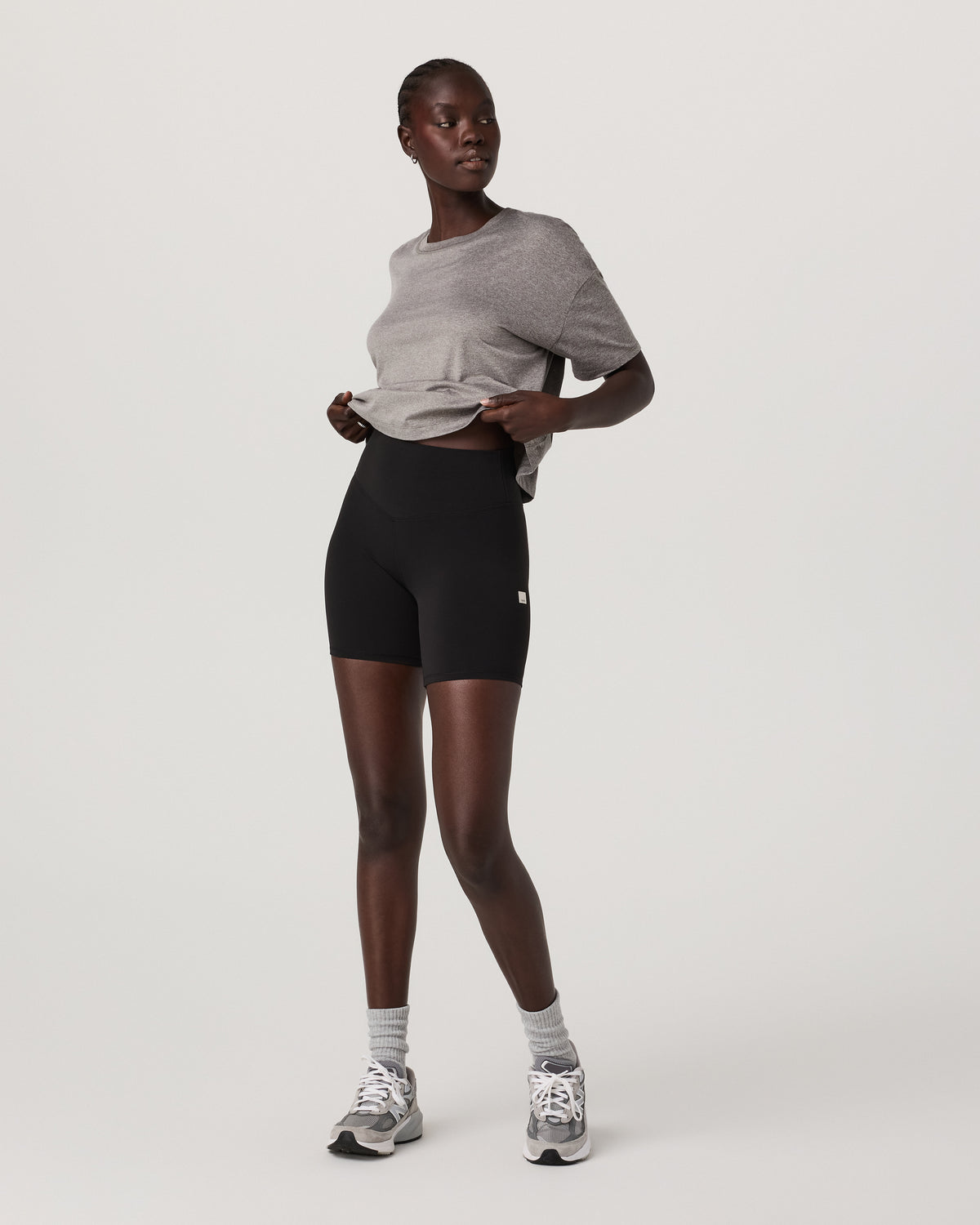 Energy Tee Women's Heather Grey Oversized Tee | Vuori for sale