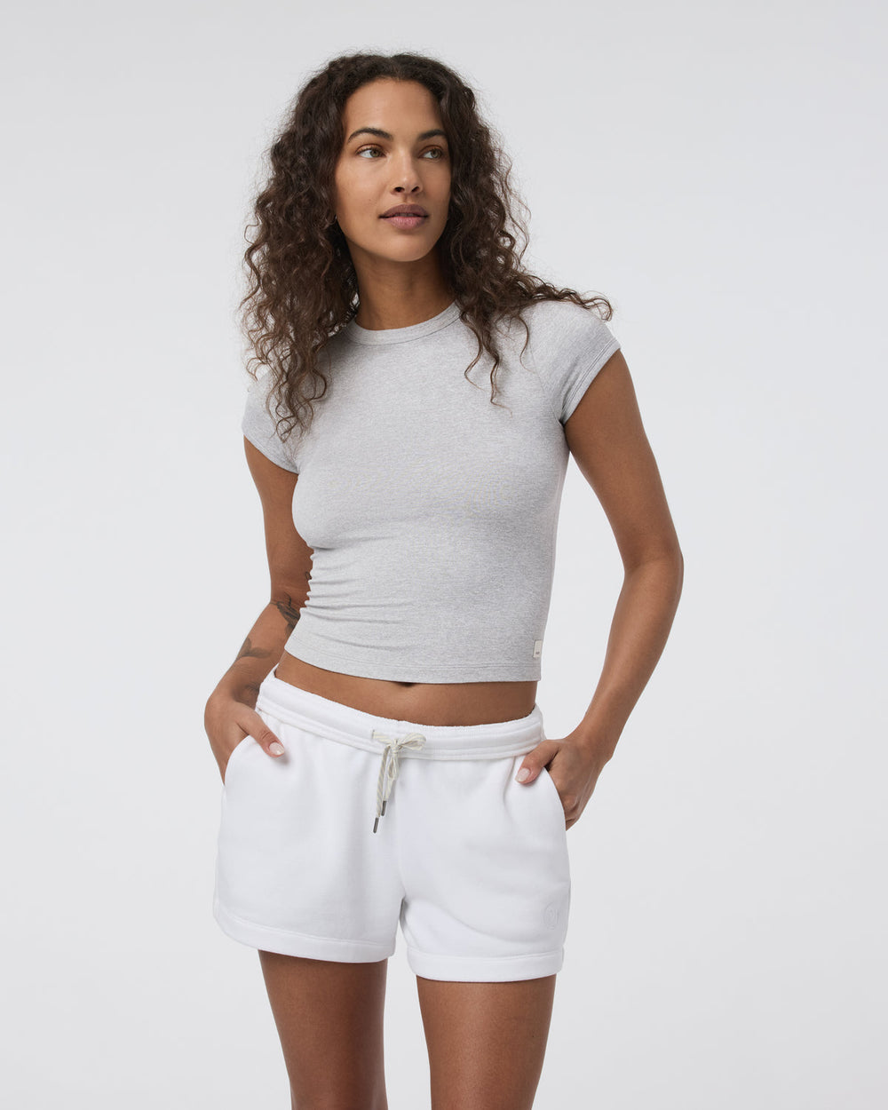 Halo Baby Tee Pale Grey Heather | Vuori online