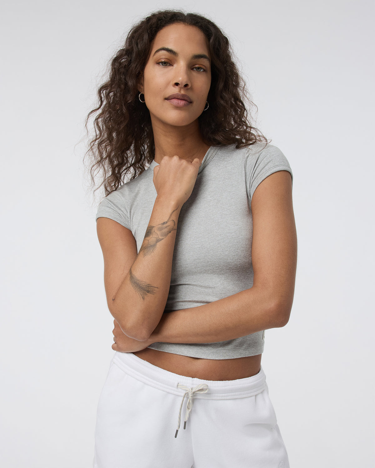 Halo Baby Tee Pale Grey Heather | Vuori online