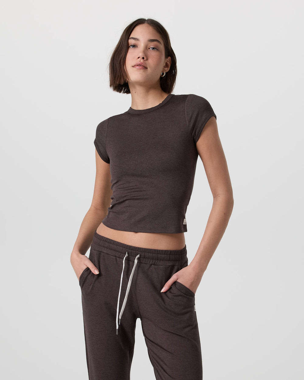 Halo Baby Tee Java Heather | Vuori discount