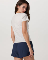 Short Sleeve Feather Classic Tee White Heather T-Shirt | Vuori online