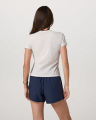 Short Sleeve Feather Classic Tee White Heather T-Shirt | Vuori online