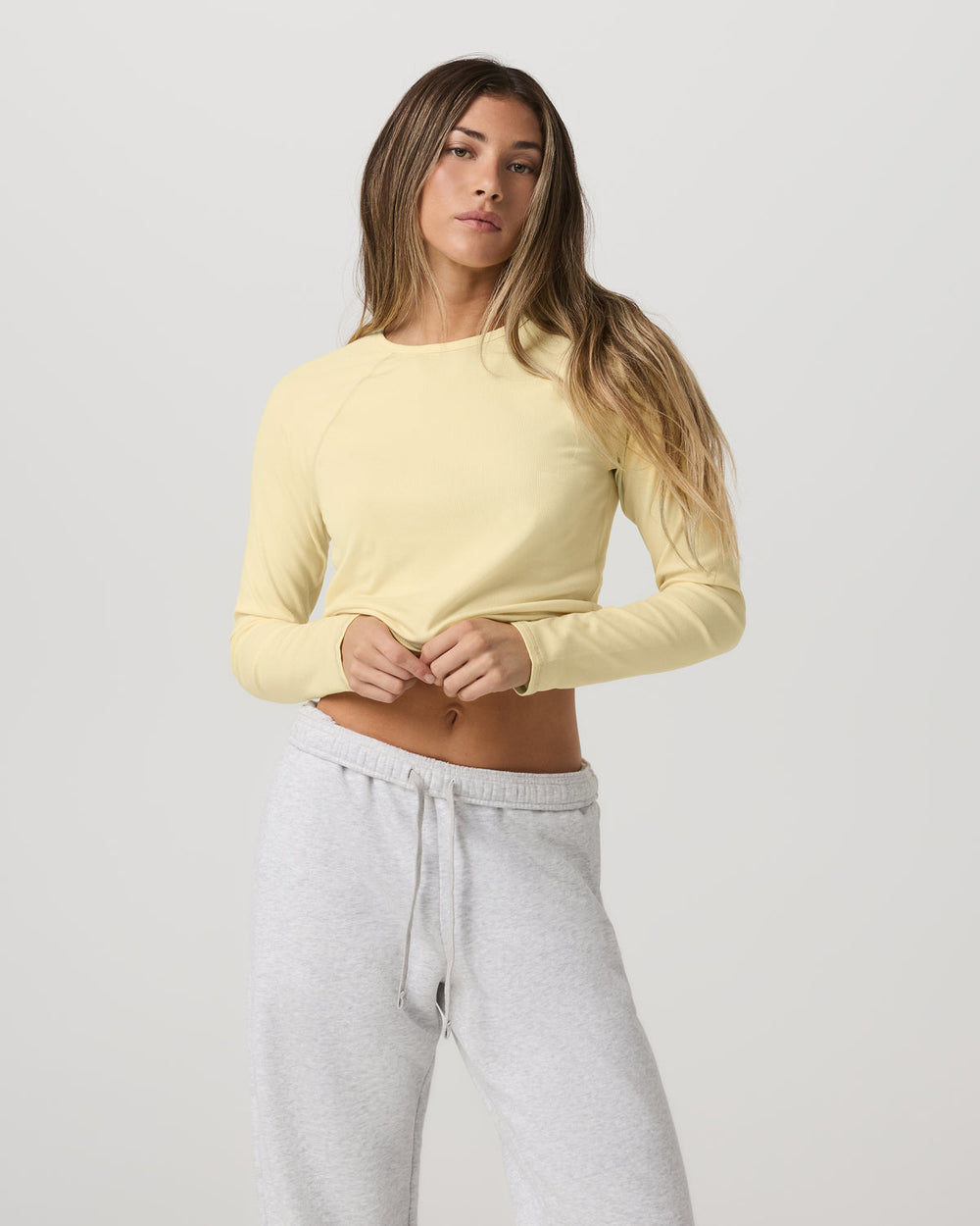 Long Sleeve Pose Crew Women's Lemon Snap Long Sleeve | Vuori online