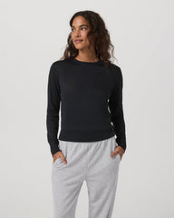 Daydream Crew Lightweight Black Long Sleeve Shirt | Vuori shop