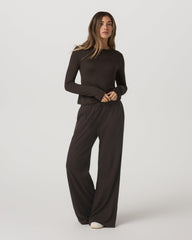 Long Sleeve Halo Essential Crew Tee Dark Java Heather | Vuori onsale