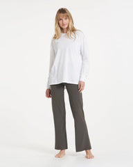 Long-Sleeve Feather Tee White | Vuori discount