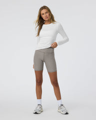 Long Sleeve Lux Crew Tee White | Vuori onsale