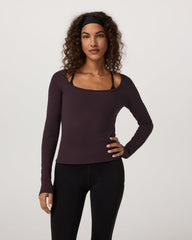 Long Sleeve Cove Ultra Scoop Women's Raisin Shirt | Vuori online