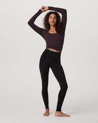 Long Sleeve Cove Ultra Scoop Women's Raisin Shirt | Vuori online