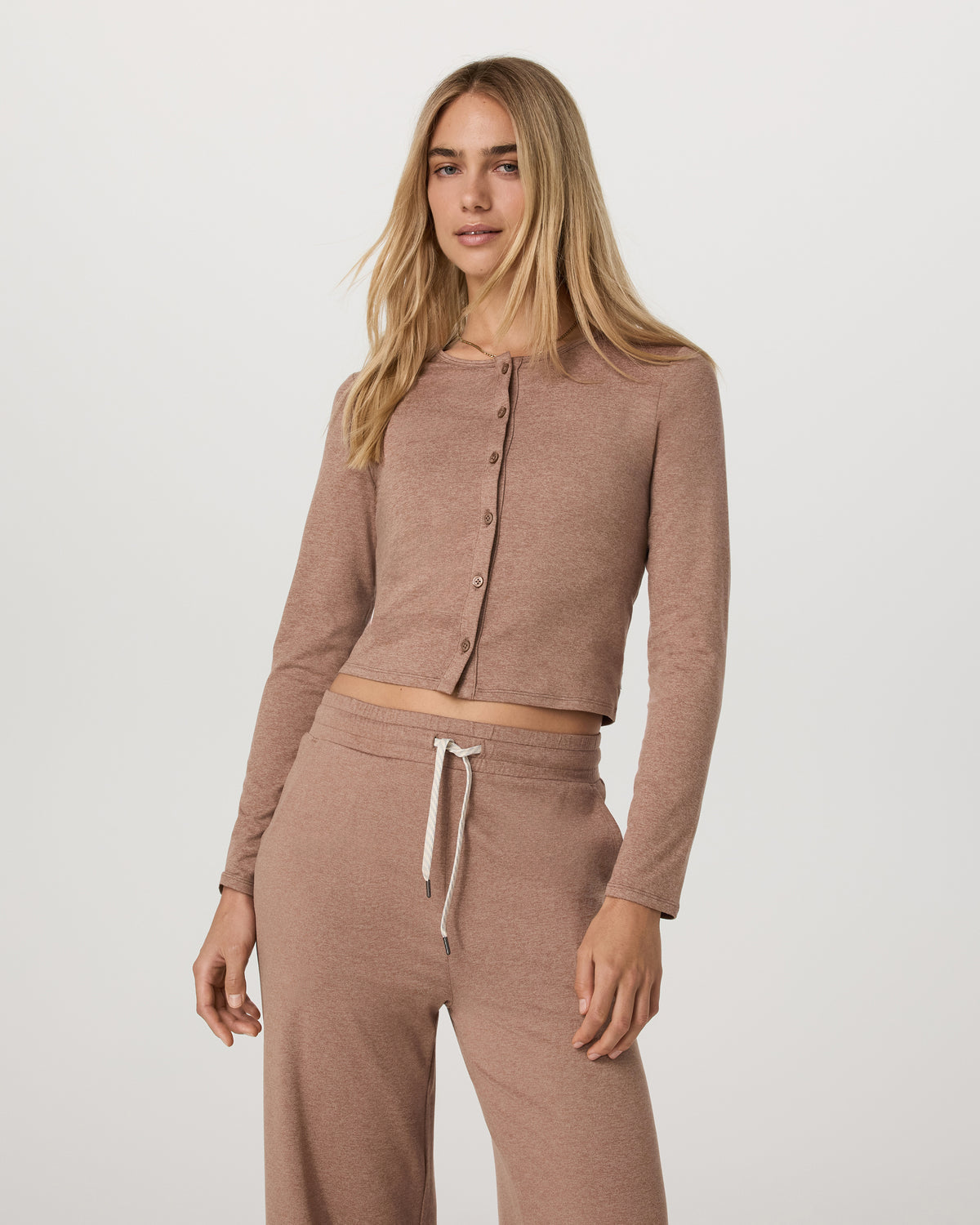 Halo Cardigan 2.0 Women's Nutmeg Heather Cardigan | Vuori onsale