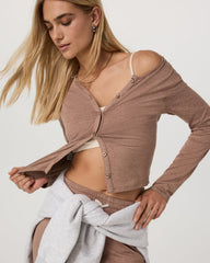 Halo Cardigan 2.0 Women's Nutmeg Heather Cardigan | Vuori onsale