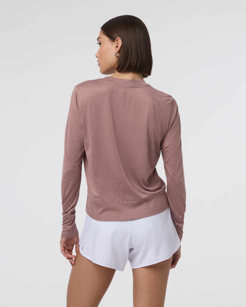 Daydream Crew Sedona Brown Heather Long Sleeve Top | Vuori sale