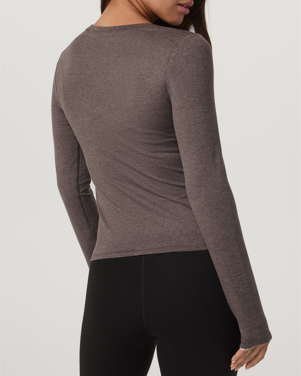 Women's Long Sleeve Halo Essential Scoop Chia Heather | Vuori onsale