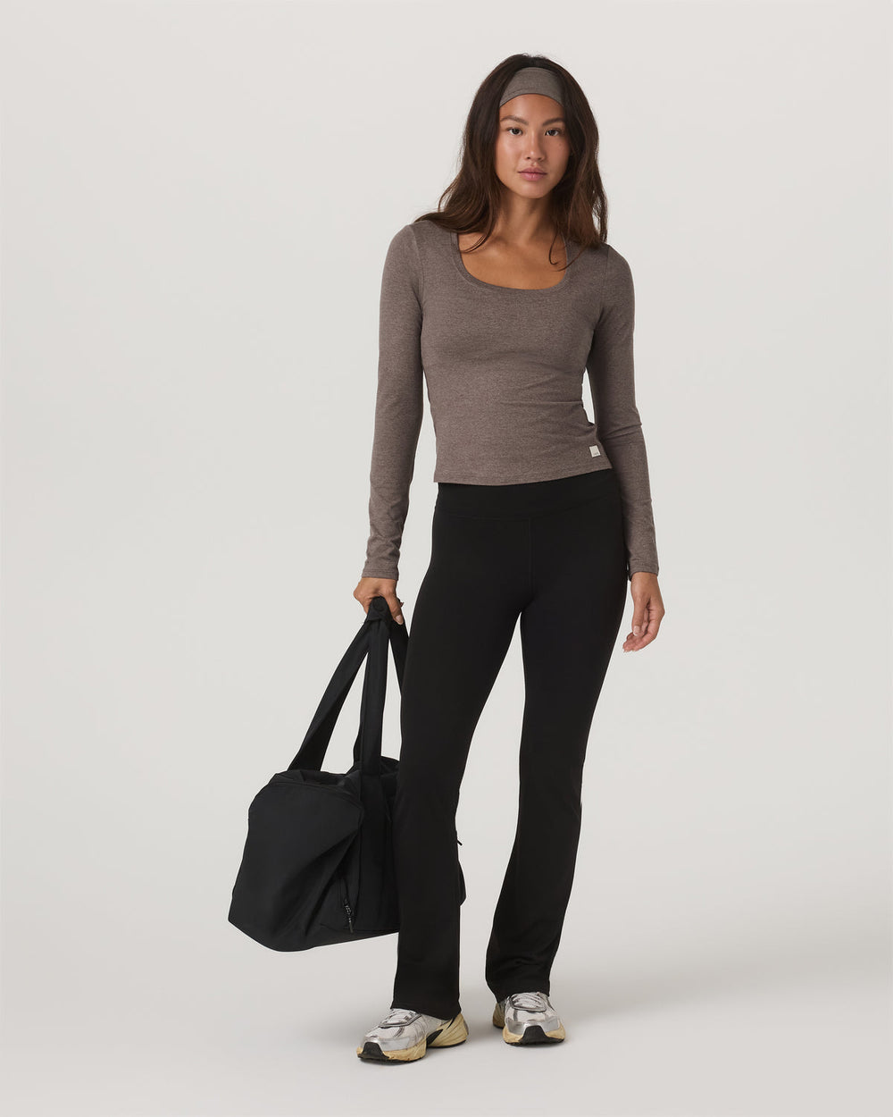 Women's Long Sleeve Halo Essential Scoop Chia Heather | Vuori onsale