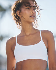 Vuori AllTheFeels™ Bra Women's White Sports Bra | Vuori sale