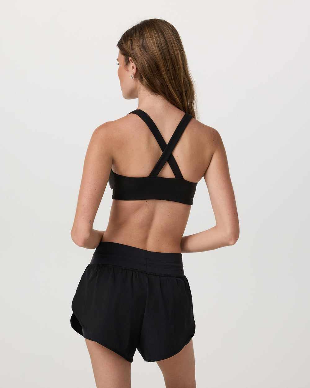 Daily Piped Bra Women's Black Sports Bra | Vuori outlet