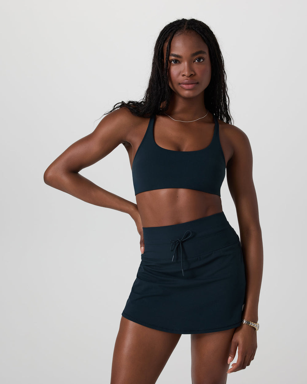 Yosemite Bra Ink Strappy Sports Bra | Vuori shop