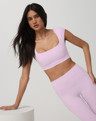 Vuori AllTheForm™ Short Sleeve Bra Women's Orchid Whisper Bra | Vuori onsale