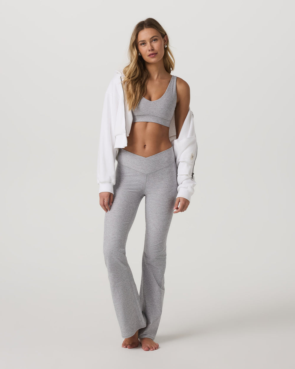Elevation Rhythm Bra Light Heather Grey | Vuori online