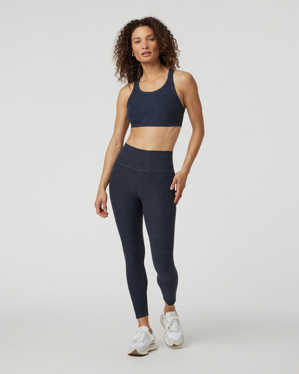 Elevation Racer Bra Midnight Racerback Sports Bra | Vuori outlet