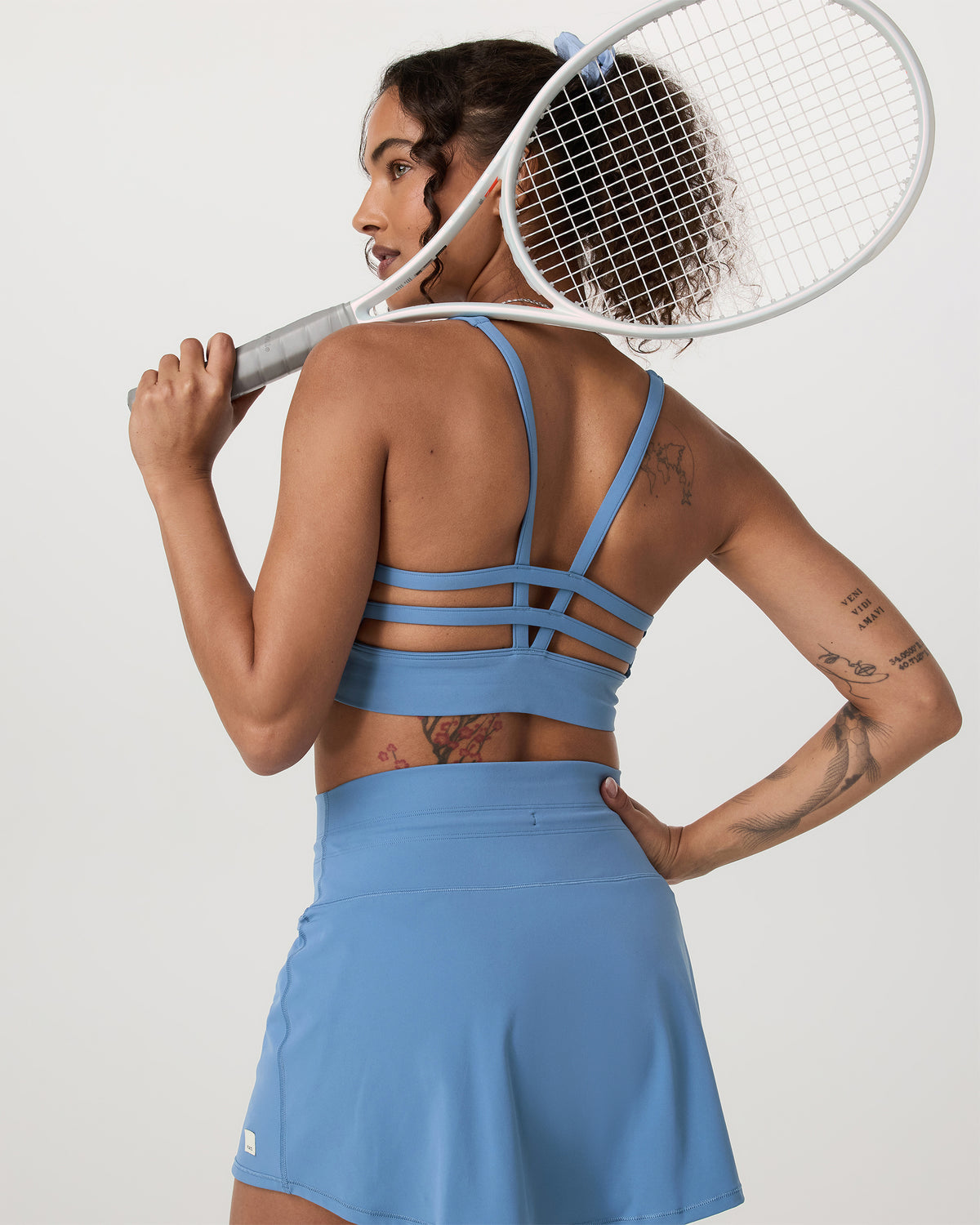 Yosemite Longline Bra Light French Blue Sports Bra | Vuori discount