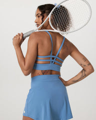 Yosemite Longline Bra Light French Blue Sports Bra | Vuori discount